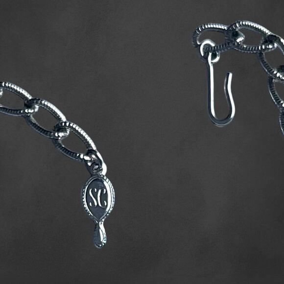 Sarah Coventry Panel Necklace Silver Tone “Lady of Spain” Statement Vintage Bib - Picture 6 of 6